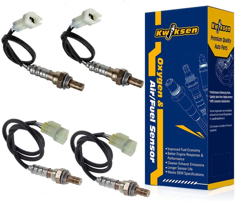 4pcs Heated Upstream and Downstream O2 Oxygen Sensor 234-4105 234-4033 Sensor 1 and Sensor 2 Replacement for Suzuki Grand Vitara 2.5L 1999-2000