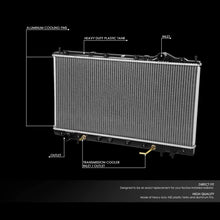 DNA Motoring OEM-RA-2023 2023 Factory Style Aluminum Core Cooling Radiator Replacement
