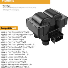 NPAUTO Ignition Coils Compatible with 4.6L 5.0L V8 1997 1998 1999 Ford F150 Ranger Expedition Explorer Crown Victoria, Lincoln Town Car Mark VIII, Mercury Mountaineer, Pack of 2