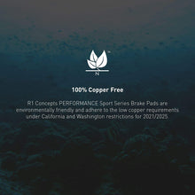 REAR R1 Concepts Performance Sport Brake Pads 2115-0905-00