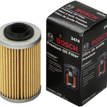 Bosch 3300 Premium FILTECH Oil Filter for Select Chevrolet, Honda, Infiniti, Kia, Mazda, Nissan + More, Black