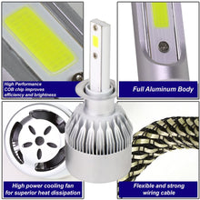 DNA Motoring HID-LED-LB-FAN-H1 Pair of LED Light Bulbs with Cooling Fan