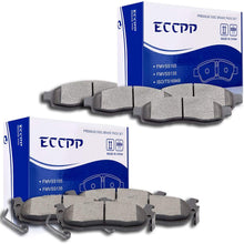 ECCPP Front Rear Ceramic Disc Brake Pad Kit for 2004-2005 Infiniti QX56,2005-2006 Nissan Armada,2004-2007 Nissan Titan