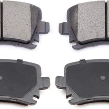 Ceramic Discs Brake Pads,SCITOO 4pcs Rear Brake Pads fit for Audi TT Quattro/A3 Quattro/A6 Quattro/A4 Quattro,Volkswagen Golf/GTI/Tiguan/CC/Eos/Jetta/Passat/Rabbit/R32