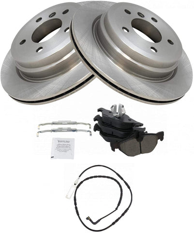 Brake Pad Rotor Wear Sensor Kit Metallic Rear for BMW 328xi 328i x Drive