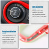 for Jeep Renegade 2015-2020 Head Light Control Switch Trim Interior Accessories, ABS Red 1PC