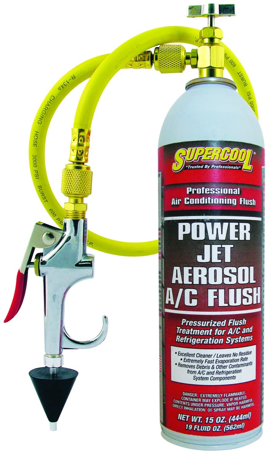 TSI Supercool 27637 Power Jet Aerosol A/C Flush, 15 fl. oz.