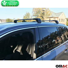 OMAC Roof Rack Cross Bars Luggage Carrier Set Silver Fits Volvo XC90 2016-2021 | Aluminum Cargo Carrier Rooftop Luggage Bars
