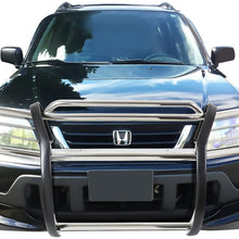 Replacement for Honda CRV RD Front Bumper Protector Brush Grille Guard (Chrome)
