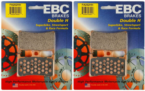 EBC Double-H Sintered Metal Brake Pads FA252HH (2 Packs - Enough for 2 Rotors)
