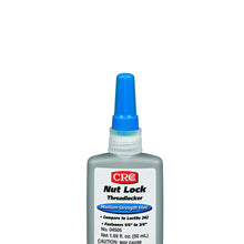 CRC Anaerobic Nut Lock Medium Strength Threadlocker, 300 Degrees F Maximum Temperature, 1.69 oz Bottle, Light Blue