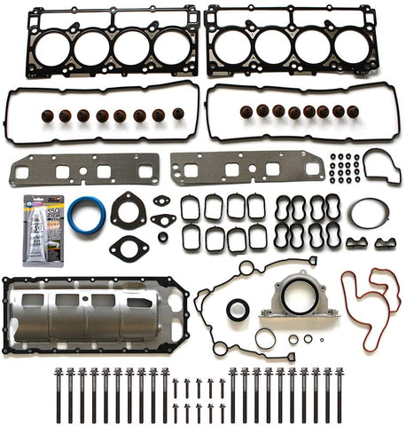 ECCPP Engine Full Gasket Set w/Bolts for 03 04 05 06 07 08 for Jeep Grand Cherokee for Chrysler 300 Aspen for Dodge for Ram Charger Magnum 5.7L V8 OHV Head Gaskets Kit