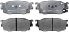 ACDelco 17D755 Professional Organic Front Disc Brake Pad Set
