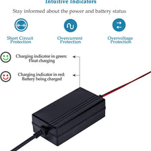 12V to 14.8V Automatic Lead Acid Battery Charger/Maintainer, 1.2A Trickle Charger for car, Truck, Boat, Motorcycle, RV, Lawn Tractor
