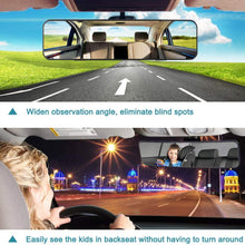 SkycropHD Car Rear View Mirror, Clip on Interior Rearview Mirror Wide Angle to Eliminate Blind Spots – Convex, White