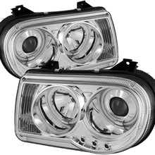 Spyder Auto PRO-YD-C300C-CCFL-C Chrysler 300C Chrome CCFL LED Projector Headlight with Replaceable LEDs