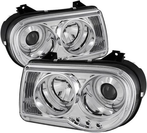 Spyder Auto PRO-YD-C300C-CCFL-C Chrysler 300C Chrome CCFL LED Projector Headlight with Replaceable LEDs