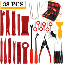 Manfiter 38Pcs Trim Removal Tool, Pry Kit Car Panel Tool Radio Removal Tool Kit, Auto Clip Pliers Fastener Remover Pry Tool Kit, Car Upholstery Repair Kit, Prying Tool Kit with Storage Bag