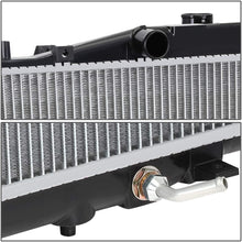 DNA MOTORING OEM-RA-2911 Aluminum Core Radiator [for 05-07 Honda Accord 2.4L at],Black / Metallic