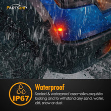 2) 3/4" Smoke/Red LED Clearance Marker Bullet Light/Rubber Grommet Single LED For Truck Trailer Boat Car Pickups