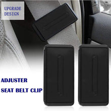 Car Seat Belt Adjuster，Seatbelt Clips - Provides Comfort for Neck and Shoulder While Driving! (4Pcs Black)