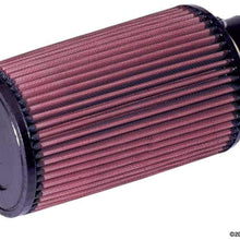 K&N Universal Clamp-On Air Filter: High Performance, Premium, Washable, Replacement Filter: Flange Diameter: 3 In, Filter Height: 8 In, Flange Length: 1.75 In, Shape: Round Tapered, RE-0910