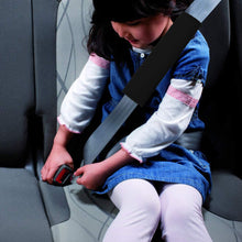MIRKOO Car Seat Belt Cover Pad, 2-Pack Soft Car Safety Seat Belt Strap Shoulder Pad for Adults and Children, Suitable for Car Seat Belt, Backpack, Shoulder Bag, Laptop Computer Bag (Black)