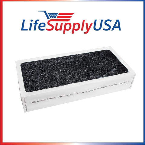 LifeSupplyUSA Replacement Particle Filter Compatible with Aerus Lux Guardian Air Purifier Smoke Stop Smokestop Model