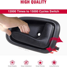 AUTEX 4pcs Black Interior Door Handles Compatible with Toyota Corolla 1993-1997 Door Handles Front Rear Left Right Door Handles Driver Passenger