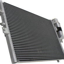 A/C Condenser Compatible with 2002-2009 Saab 43960 Aluminum Core With Receiver Drier