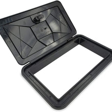RV Camper Multi-Purpose Access Hatch Black PN 94315