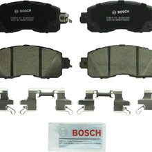 Bosch BC1650 QuietCast Premium Ceramic Disc Brake Pad Set For: Nissan Altima, Leaf, Front