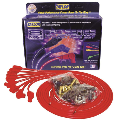 Taylor Cable 70251 Red Universal 8mm Pro-Wire Resistor Wire Core Ignition Wire Set