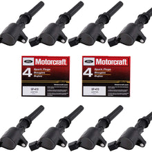 MAS Ignition Coils DG508 and OEM Spark Plugs SP413 For Ford F-150 Mustang V8 4.6L pack of 8