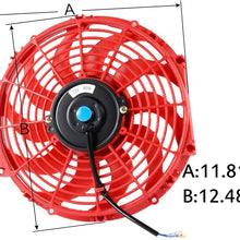 Replacement For HONDA CIVIC D15/16 EG/EK 92-00 3 Row 52MM Aluminum Radiator With Red Fan