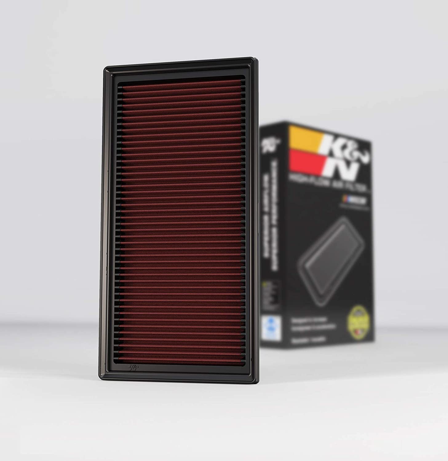 K&N Engine Air Filter: High Performance, Premium, Washable, Replacement Filter: Fits 2006-2015 Mercedes (C63 AMG, E63 AMG, CLS63 AMG, ML63 AMG, CLK63 AMG, CLS63 AMG, R63 AMG, S63 AMG), 33-2405