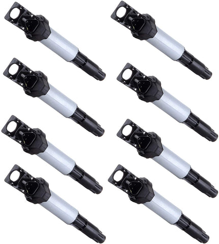 ZENITHIKE 8 PCS Ignition Coil Pack Compatible with B-MW 2001-2010 Vehicles for UF522 UF515