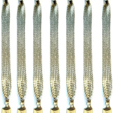 7PCS Bare Copper Bonding Strap/Earth Braided Copper Strap/Engine Grounding Strap with Tinned Crimped Lugs /12" length x 0.5" width