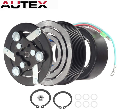 AUTEX AC A/C Compressor Clutch Coil Assembly Kit CO 10663AC 38810PNB006 38870PNB006 Replacement for CR-V 2002 2003 2004 2005 2006