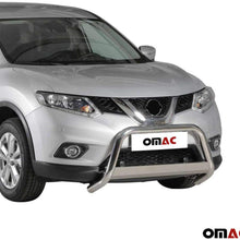 OMAC Auto Accessories Bull Bar | Stainless Steel Front Bumper Protector | Silver Grill Guard Fits for Nissan Rogue 2014-2017