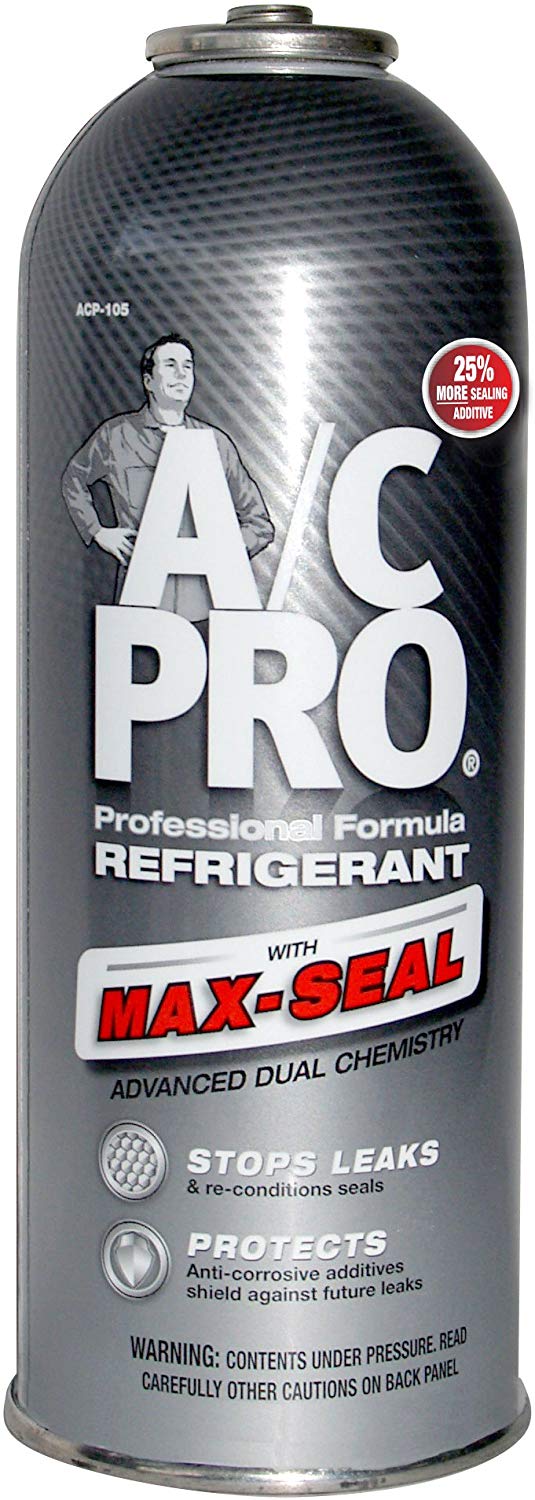 InterDynamics A/C Pro ACP-105 Refrigerant with Max-Seal (12 Ounces)