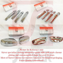 S SIZVER Chrome Door Handl+Mirror Covers Compatible with 2003-2007 Honda Accord