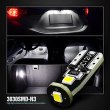 SIRIUSLED 194 LED Bulbs Extremely Super Bright 3030 Chipset for Car truck Interior Dome Map Door Courtesy License Plate Lights Compact Wedge T10 168 2825 Xenon White Pack of 10