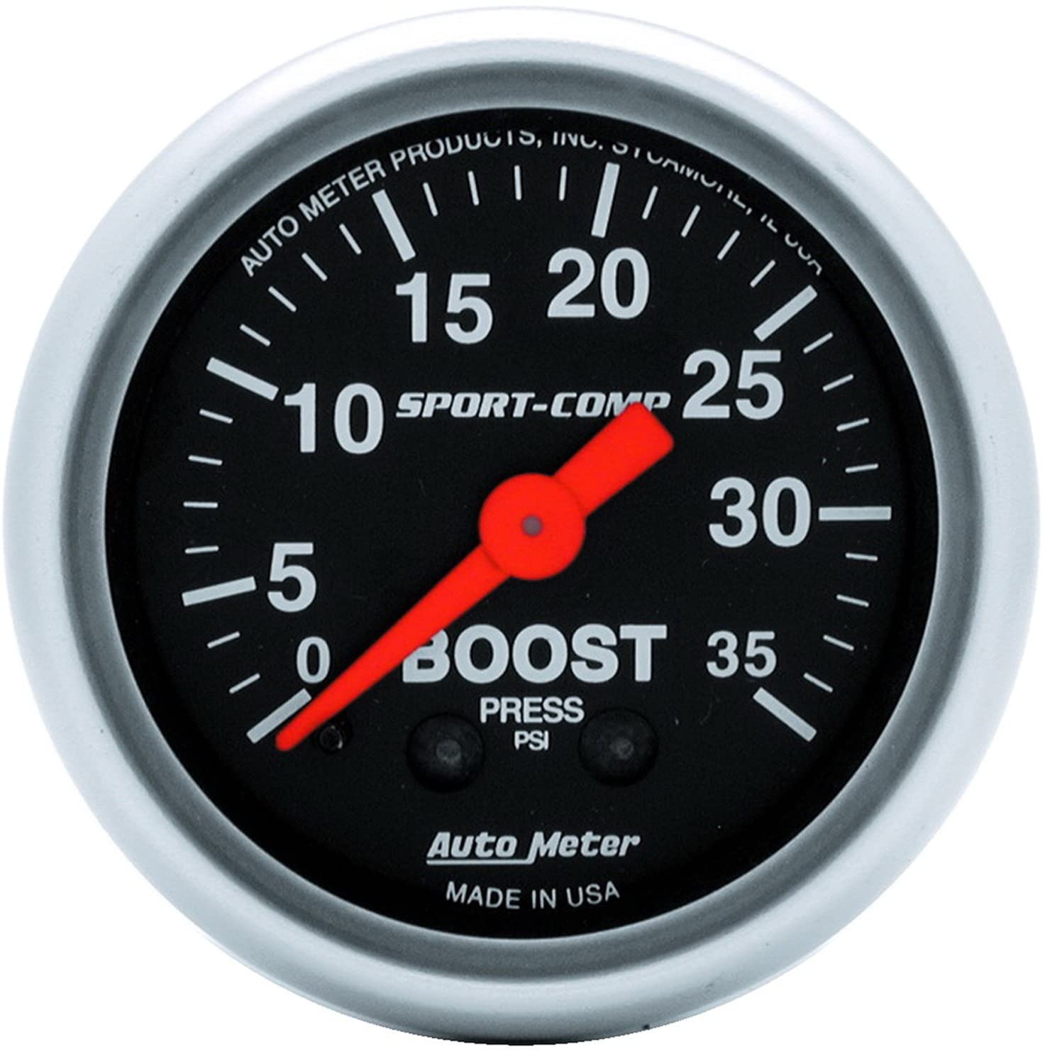 Auto Meter 3304 Sport-Comp Mechanical Boost Gauge