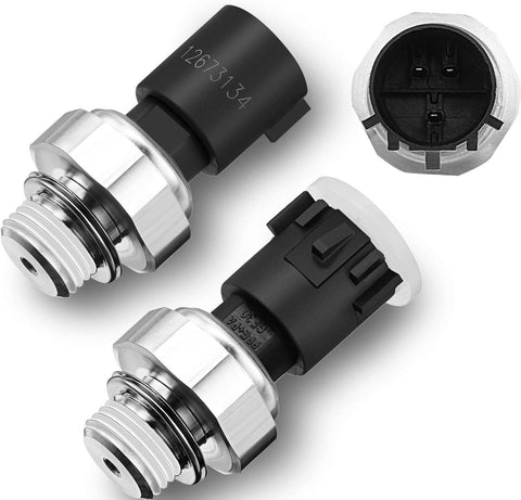 2 Pieces Equipment Engine Oil Pressure Sensor Replaces 12673134, 12596951,12621234, PS711,1S10842 Compatible with Chevy Chevrolet Buick, Chevy and GMC