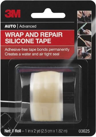 3M Wrap & Repair Silicone Tape, 03625, 1 in x 6 ft