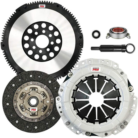 ClutchMaxPRO Performance Stage 2 Clutch Kit with Chromoly Flywheel Compatible with Celica GTS Corolla XR-S Matrix Vibe GT 1.8L 2ZZ-GE 6-speed