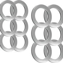 15pcs Oil Drain Plug Crush Rubber Washer Gasket Black Seal – 12mm Replacement for Buick/Cadillac/Chevrolet/GMC/Hummer/Oldsmobile/Pontiac/Saturn - OEM 12616850 Fits for GM 1975-2021 by AUTOMAJOR
