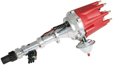 Top Street Performance JM7709R Pro Series Ready-To-Run Distributor with Red Cap