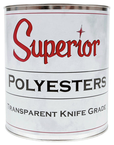 Superior Stone Polyester Transparent Knife-Grade Adhesive (1 Gallon) for Natural Stone Filling & Laminating